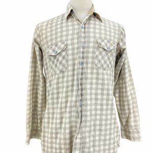 Vintage Sportswear Country Touch Beige Plaid Pearl